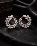 Diamond hoop earrings